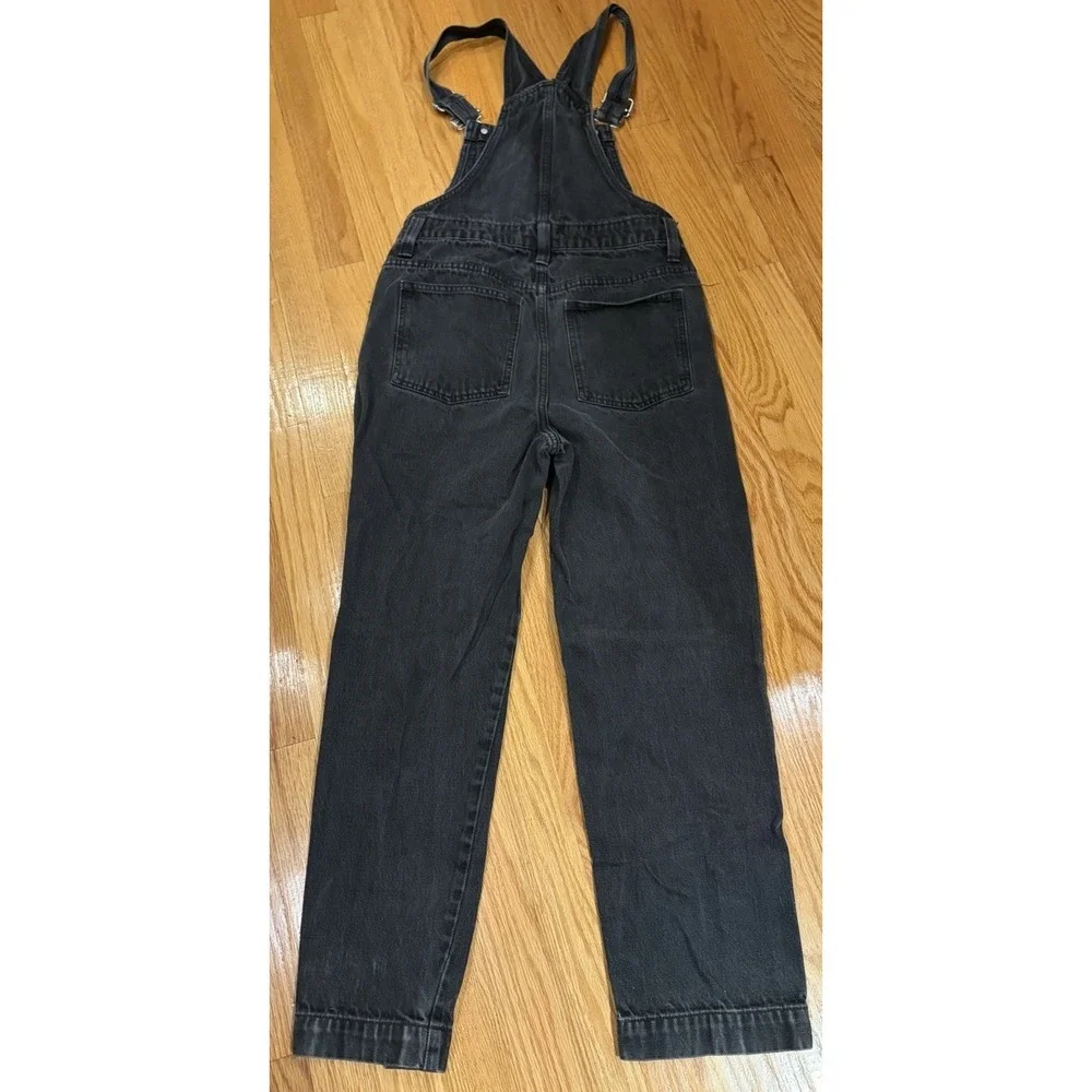 MADEWELL black denim bib jean overalls EXTRA SMALL tag 90s y2k retro - Picture 9 of 9